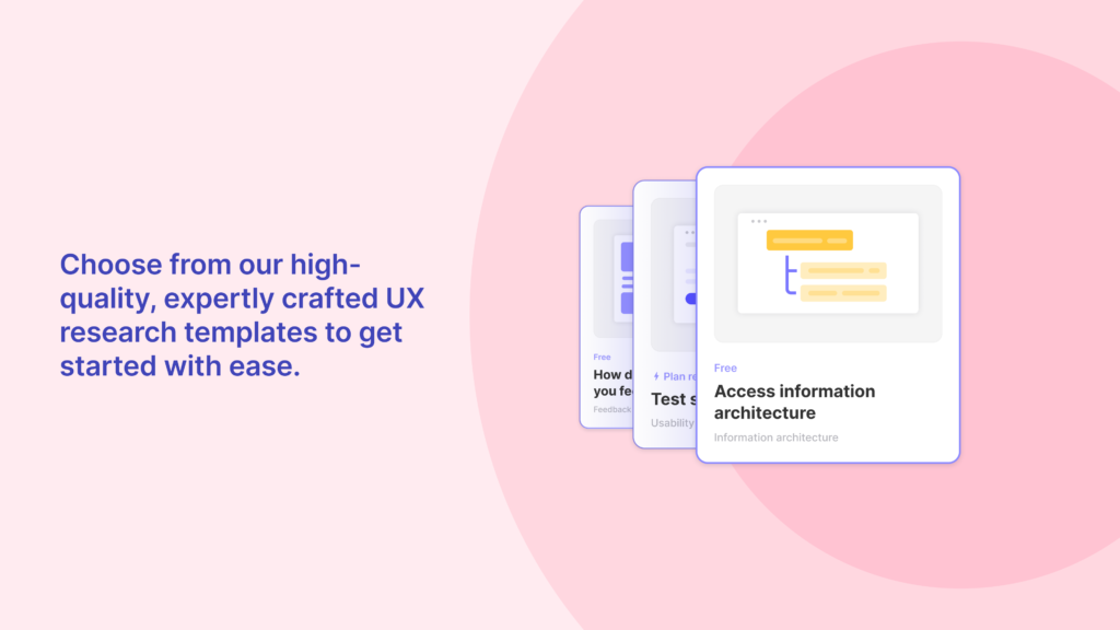 user research and testing template examples