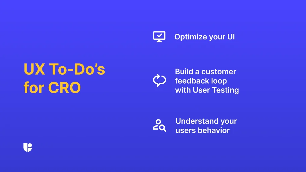 UX to do for improved conversion rate