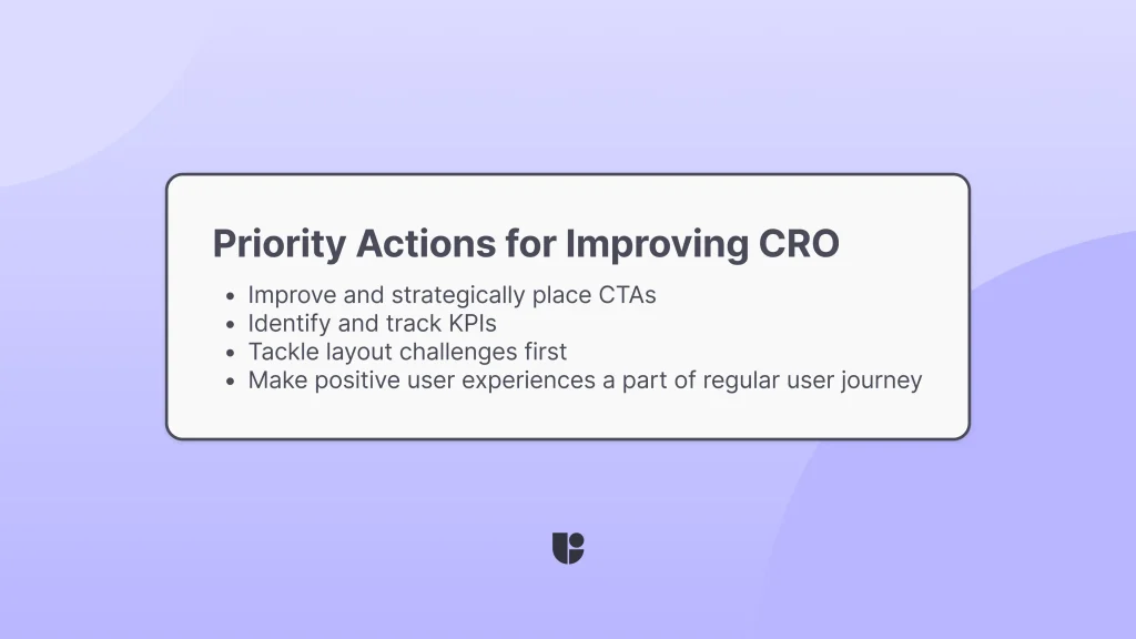 key actions and best practices for enhancing Conversion Rate Optimization CRO on digital platforms.