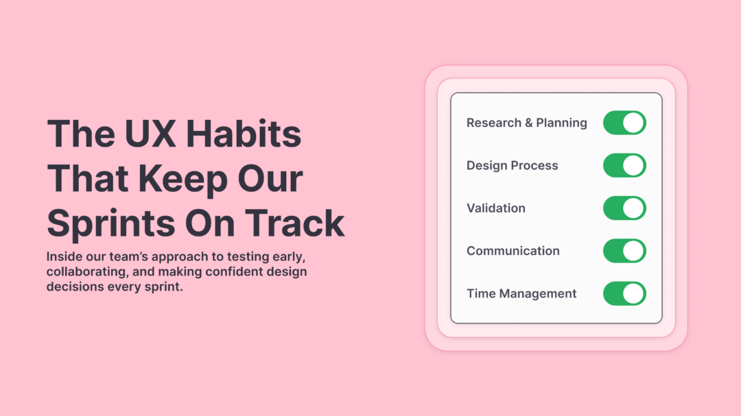 Design sprint habits coming straight from Useberry head of Design - George Kordatos
