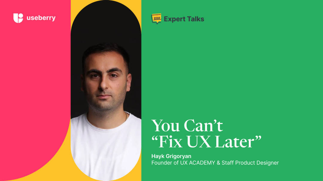 Presenting the guest of expert talks - Hayk Grigoryan and his role in building the UX career of many of his students