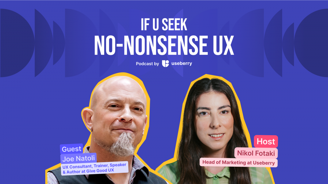 cover of the if u seek podcast episode with the guest Joe Natoli who is a UX industry veteran, sharing his thoughts on UX industry and design