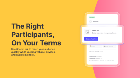 cover shows the intuitive Useberry self-recruitment UI and explains how share link feature works for participant recruitment in UX