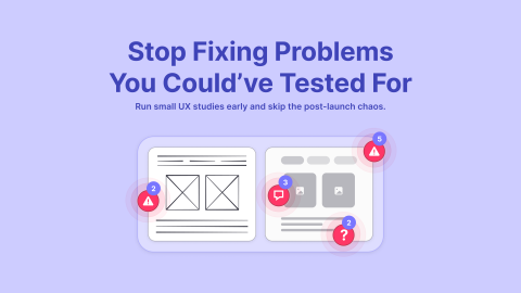 2 elements showing 2 different designs one with only one notification and another one with many, showing the problems on a design that skipped testing vs one that actually ran a user test during development emphasizing the importance of running user testing to avoid future problems.