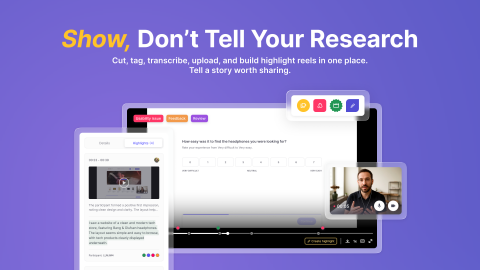 Cover showing the UI elements from our new recording update like highlights, tags, and notes.